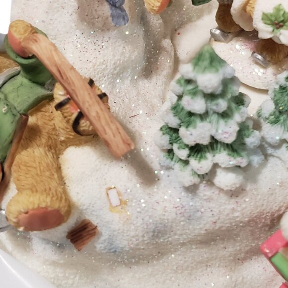 Priscilla Hillman Cherished Teddies Skaters Waltz Action Winds up Music - Picture 7 of 14